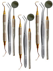 German Reusable Basic Dental Set Mirror Explorer College Plier Dental Instrument