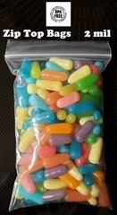 Clear Reclosable Plastic Bags 2Mil Jewelry Pill Zipper Baggies Top Lock Zip Seal
