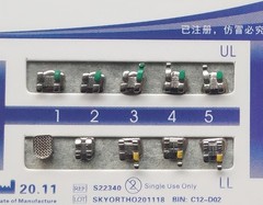 10 Packs Dental Orthodontic Brackets Braces Standard Roth.022 Hooks 3-4-5 FDA