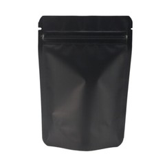 Matte Black Food Grade Aluminum Zip Seal Bags for Doughnut Hole Products 9x13cm