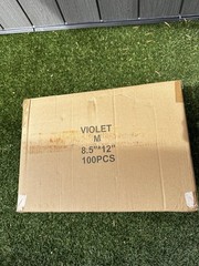 8.5×12 (8.5×11) Poly Bubble Mailer Padded Envelope Metallic Purple Color 100 CT