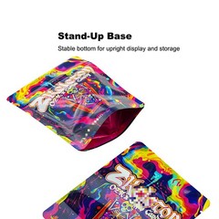 100Pcs 3.5g Smell Proof Mylar Bags Resealable Candy Storage Stand Up US Shipping