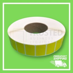 1.5×1 Inch YELLOW 1-1/2″ x 1″ Direct Thermal Labels 5,100 PER ROLL ZEBRA ELTRON