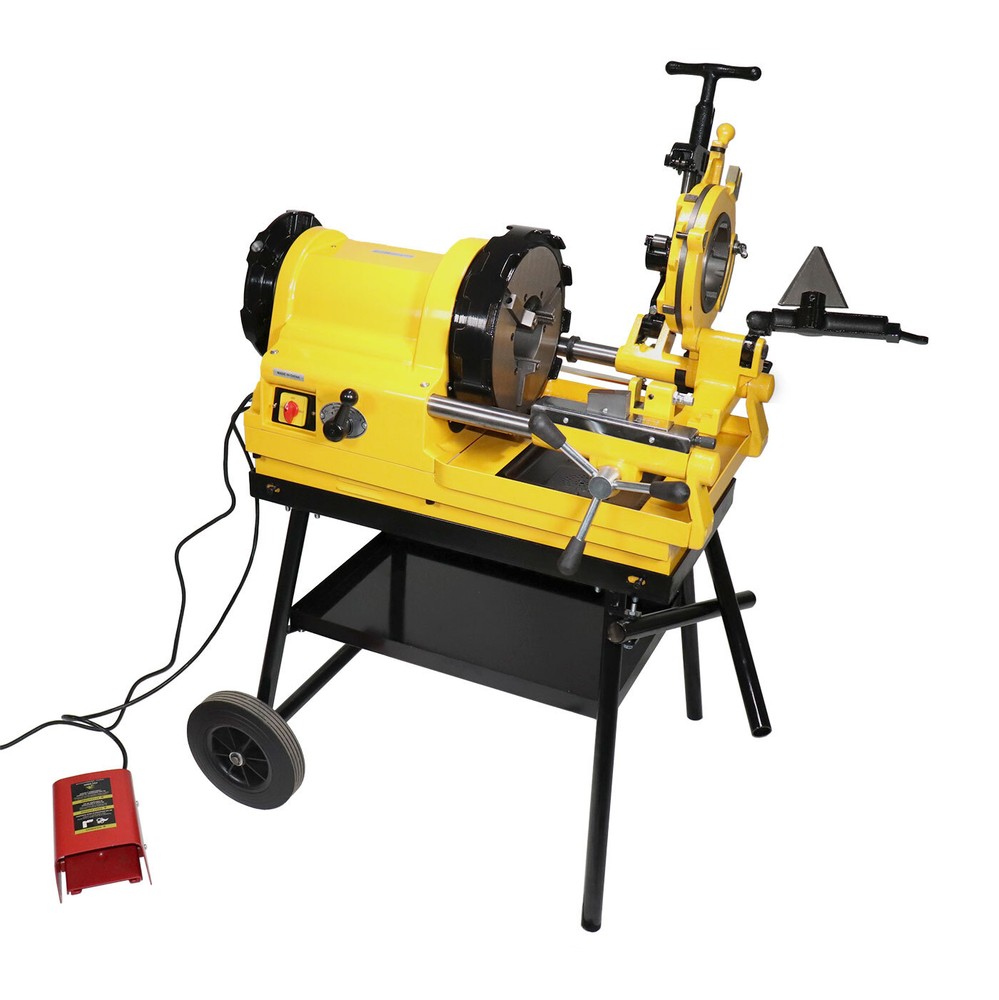 Steel Dragon Tools® 6790 1/2″ – 4″ Pipe Threader Threading Machine with Cart