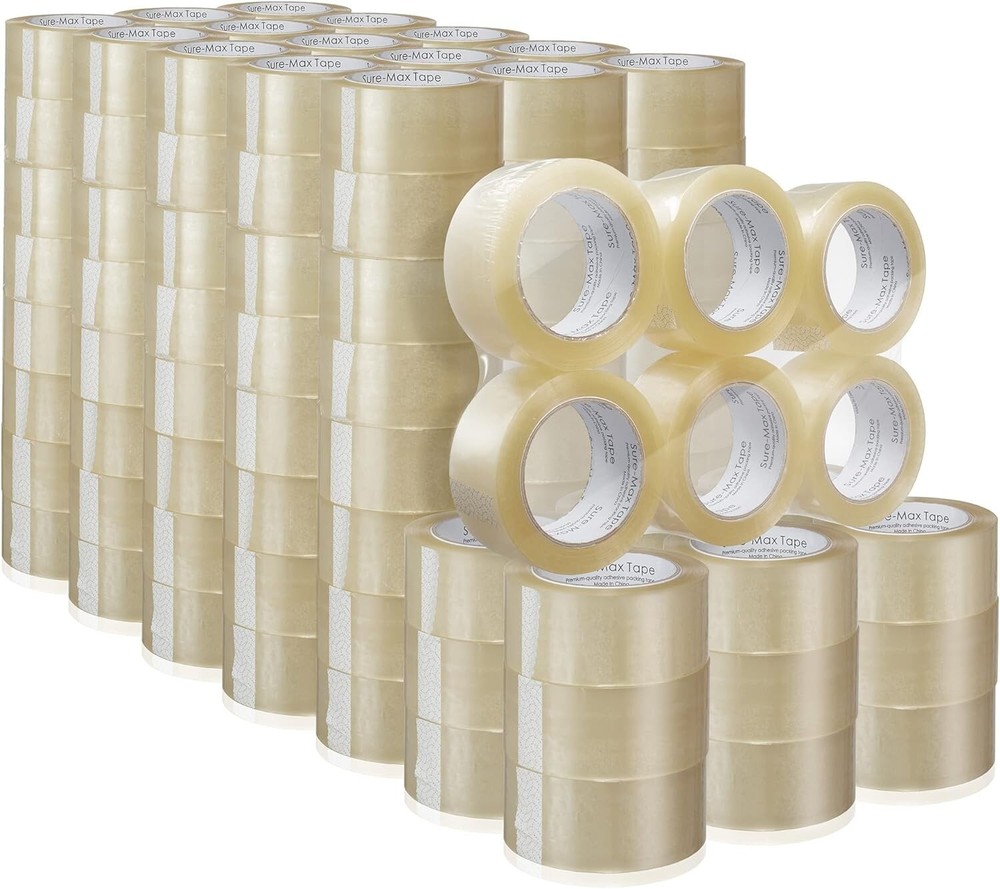 72 Rolls Shipping Packaging Box Packing Sealing Tape 2 mil 2″ x 110 Yard 330FT