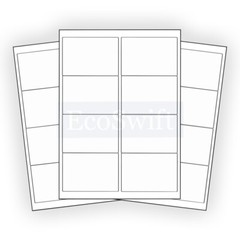 (16000) 4 x 2.5 EcoSwift Laser/Ink Address Shipping Adhesive Labels 8 per sheet