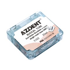 AZDENT Dental Orthodontic Bondable Buccal Tube 1st /2nd Molar Roth /MBT Non-Conv