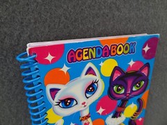 Lisa Frank 5×7 2000 Agenda Address Book Schedule Calendar Contact Spiral Cat Y2K