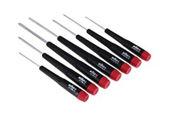 Wiha 26197 Precision Screwdriver Set, 7-Piece Mini Slotted & Phillips