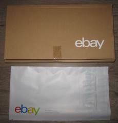 Box of 100 pcs Ebay branded poly mailer 6×9 flat shipping envelopes, # PJ1 6″x9″