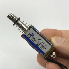 Micro DC Solenoid Valve Electromagnet DC 12V Spring Push-Pull Through Type 5pcs