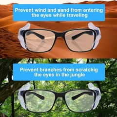 1~200Pairs Side Shields For Eye Glasses Slip On Safety Glasses Shield Universal