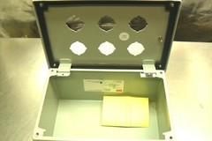 Hoffman E6PBX Hole,30.5mm,Steel,Enclosures 6.00 x 4.00 x 4.75 in.New