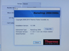 Refurbished NanoDrop 2000 Spectrophotometer with win10 Laptop 6-month warranty