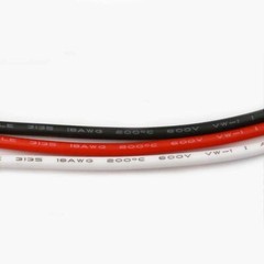 UL3135 18/20/22AWG Stranded Wire Red or Black Ultra soft silicone power cord