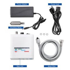 AZDENT Dental Brushless LED Electric Micro Motor 4 Holes 1:1/1:5/16:1 E-Type