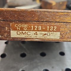 Mitutoyo DMC4 Depth Micrometer 6″ Mechanical 0.001″ Resolution 129-132
