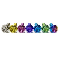 M6 Titanium Drilled Hex Head Flange Bolt 10,12,15,20,25,30,35,40,45,50,55 – 70mm