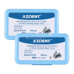 AZDENT Dental Ortho MIM Brackets Braces Mini Roth.022 Hook 345 /Buccal Tube