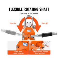 Permanent Magnetic Lifter Lifting Magnet 2200 lb/1000 kg Neodymium Hoist