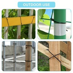 Nylon Zip Ties Black Heavy Duty Cable Ties Self Locking Wire Wrap Strap 100 Pcs
