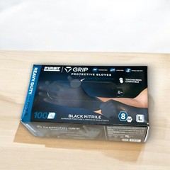Diamond Grip 8MIL Nitrile Gloves – Black, SIZE: SMALL (Pack of 100)
