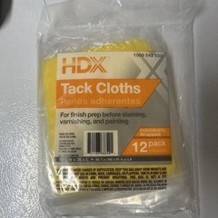 Tack Cloths (144 Cloths) Individually Wrapped 18”x36” Cotton-New!