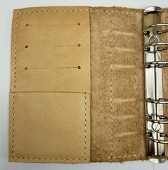 Love Paper Plan Personal Size Leather Planner 25mm Rings Natural Veg Tan