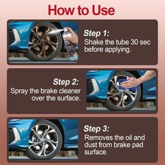 Non-chlorinated brake cleaner spray can, oil-dust-rust remover for disc, caliper