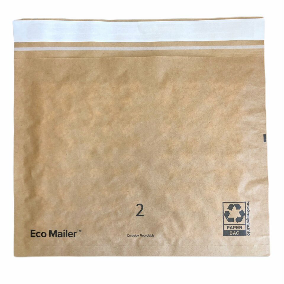 100 12″x9″ Recyclable Padded Mailers Eco Friendly Envelopes Self Seal Tear Strip