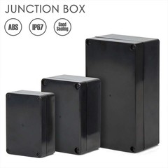 Waterproof Black Plastic Project Enclosure DIY Electrical Junction Box Dustproof
