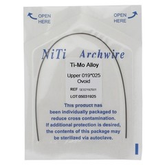 1-100Pcs Dental Orthodontic TMA Arch Wire Ti-Mo-Alloy Rectangular Ovoid/Natural