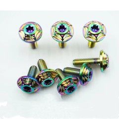 Milling flower head Titanium alloy screw M6x10 15 20 25mm front windshield Bolt