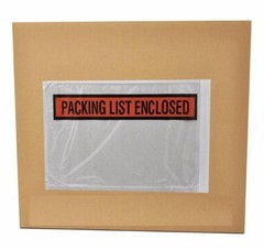 Shipping Label Sleeves Clear Self-Adhesive Packing Slip Pouches Envelope