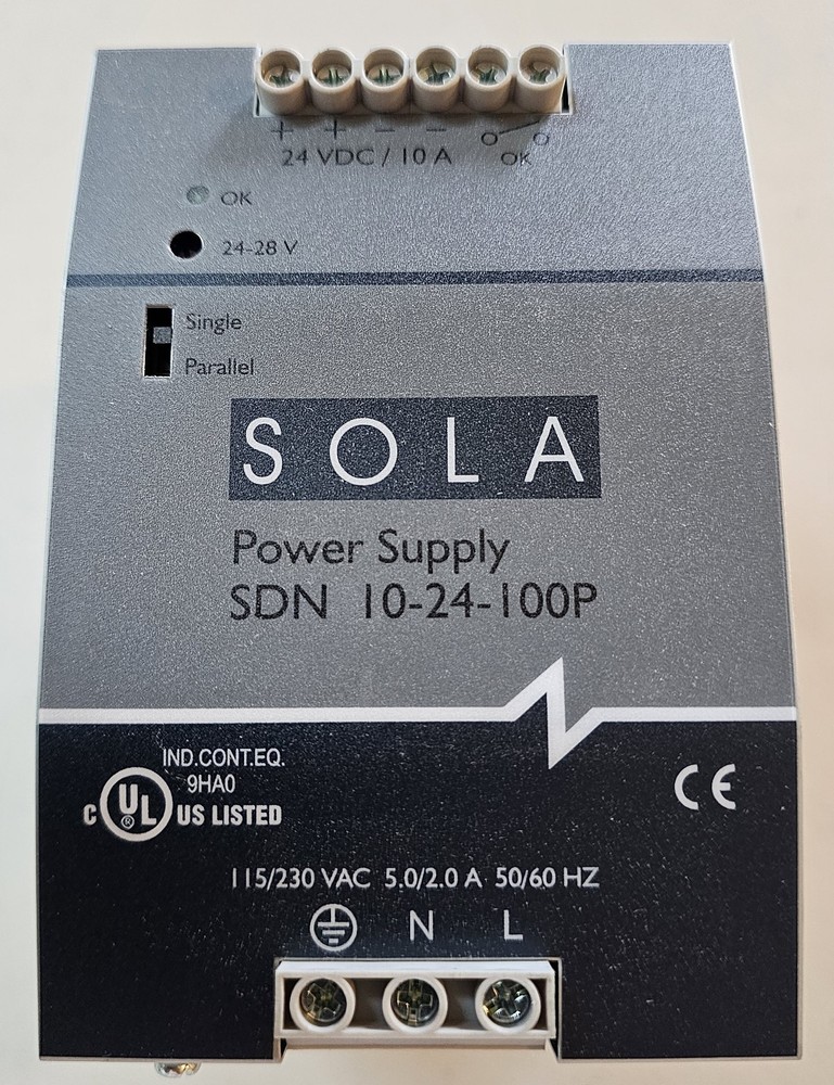 NEW in Box SolaHD SOLA/Hevi-Duty SDN 10-24-100P Power Supply 24VDC 10A