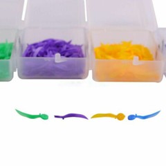 Pack of 100 Dental Plastic Wedges with Dental Holes 4 Colors XS/S/M/L