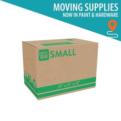 (10 pack) Small Moving Boxes, 17 in. L x 11 in. W x 12 in. H, Kraft