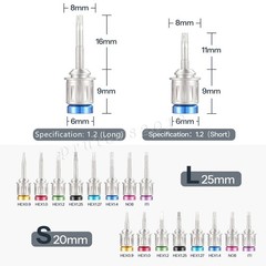 Dental Universal Implant Prosthetic Kit Torque Wrench Screw Drivers Remover USA