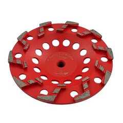 7″ Aggressive Diamond Grinding Concrete Cup Wheels 5/8″-11 Arbor #18/20 Grit