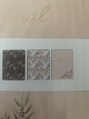 Journal NOTEBOOK – SET of 3 – 64 lined pages per Journals, Diary 8″H x 6″W