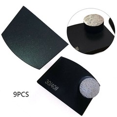 9Pcs Diamond Grinding Round Button Lavina Edco Floor Concrete Grinder Grit 30/40