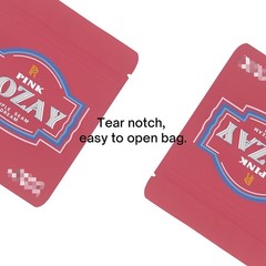 100pcs Mylar Bags Smell Proof 3.5g Food Storage Bags Zip Seal Pouch For Candy