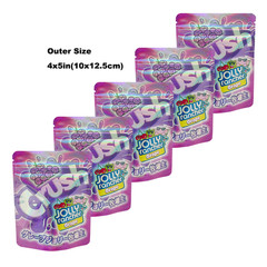 Smell Proof 3.5g Stand Up Mylar Bags Zipper Candy Holographic Foil Bags 100pcs