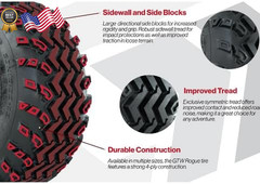 GTW Rogue 22 inch All Terrain Golf Cart Tire | 22×11-10 A/T Tire Directional