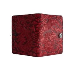 Handmade Red Dragon Design Leather Journal Diary Notebook