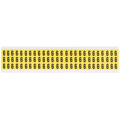 BRADY 3410-6 Number Label,Character 6,1/2inHx11/32inW 32MF39