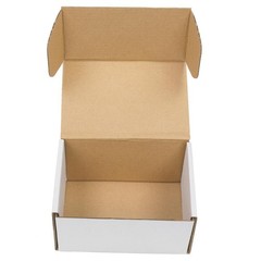 WHITE CORRUGATED MAILERS 6x4x3 50 100 200 Shipping Packing Boxes Mailers