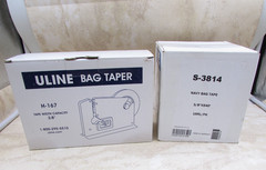 U-Line H-167 Standard Bag Taper With 16 Rolls Of 3/8″ Bag Tape S-3814