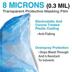 16ft x 350 ft MaxiFilm Blue Plastic Sheeting Roll