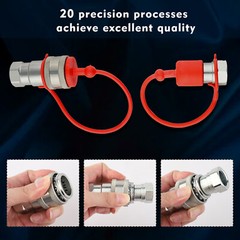 1/2″ Ag Hydraulic Quick Connect Couplers Couplings, Ball Pioneer Style 2 Sets